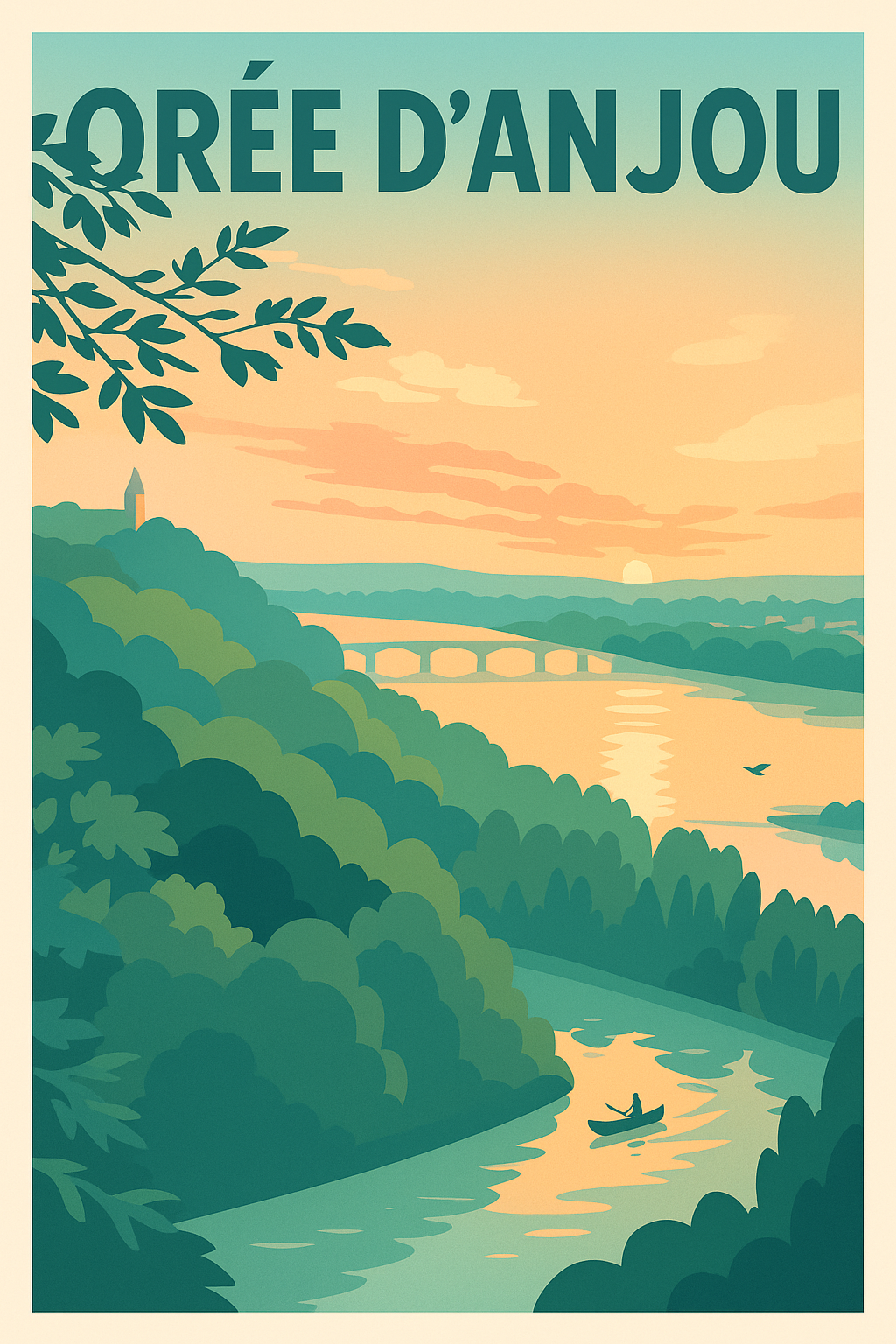 Affiche de Orée d'Anjou - Tranquillité au fil de l'eau