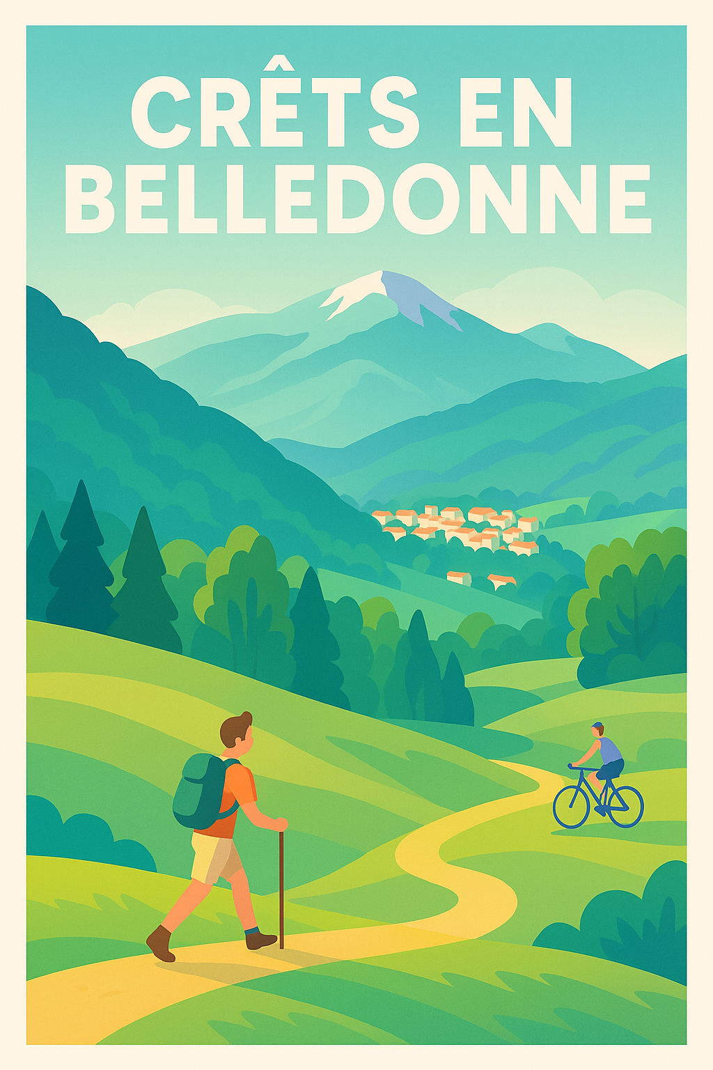 Affiche de Crêts en Belledonne - Évasion nature au cœur des montagnes