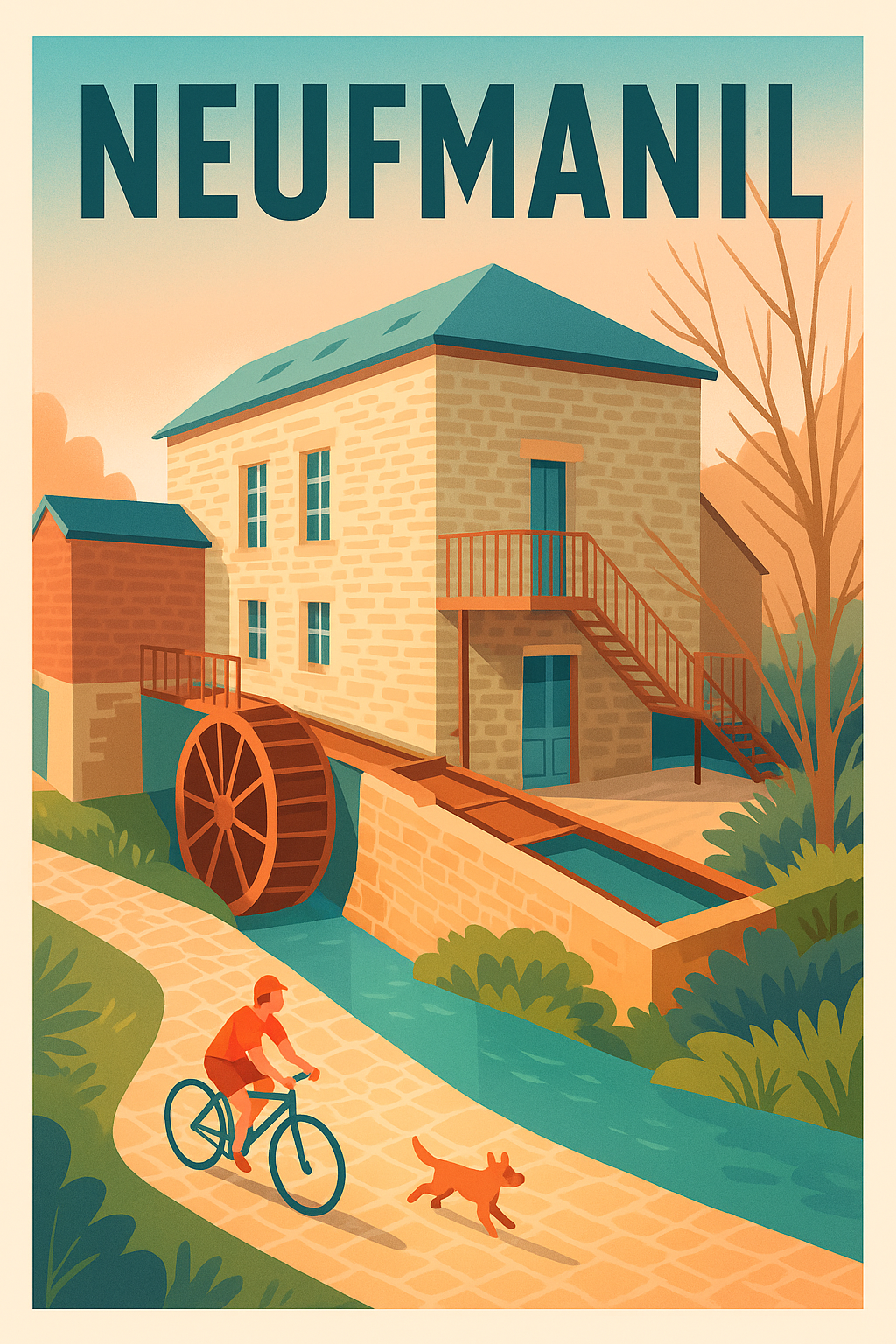 Affiche de Neufmanil - L'Esprit Bucolique et Authentique