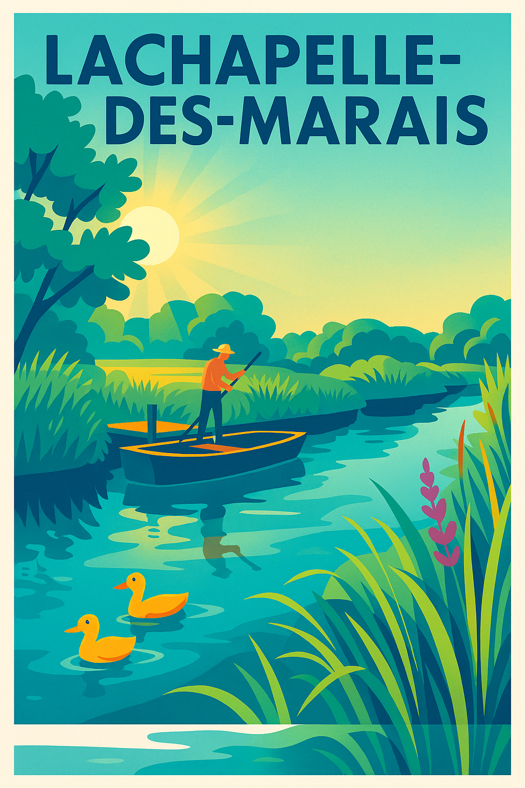 Affiche de La Chapelle-des-Marais - Évasion paisible au fil de l'eau