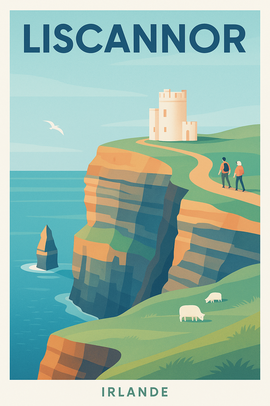 Affiche de Liscannor - Évasion au sommet des falaises irlandaises