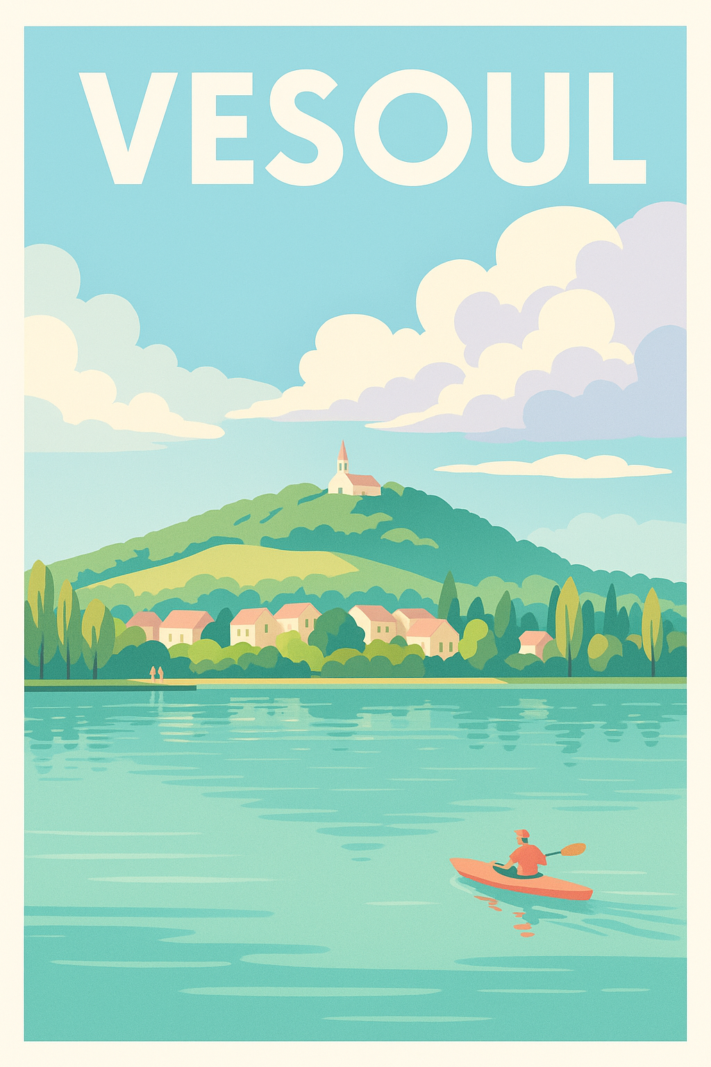 Affiche de Vesoul - Calmitude et nature au fil de l'eau