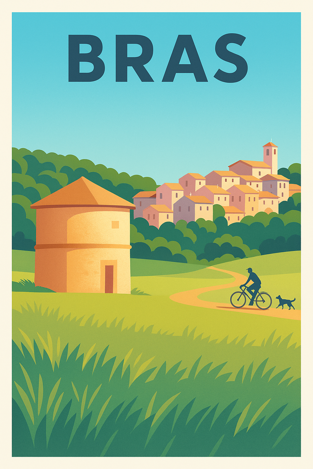 Affiche de Bras - Escapade nature et douceur provençale