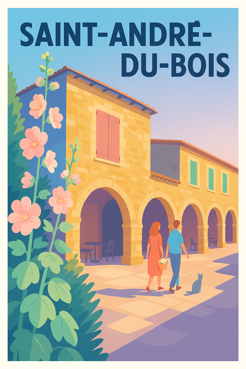 Affiche de Saint-André-du-Bois - Charme et Sérénité en Éclat