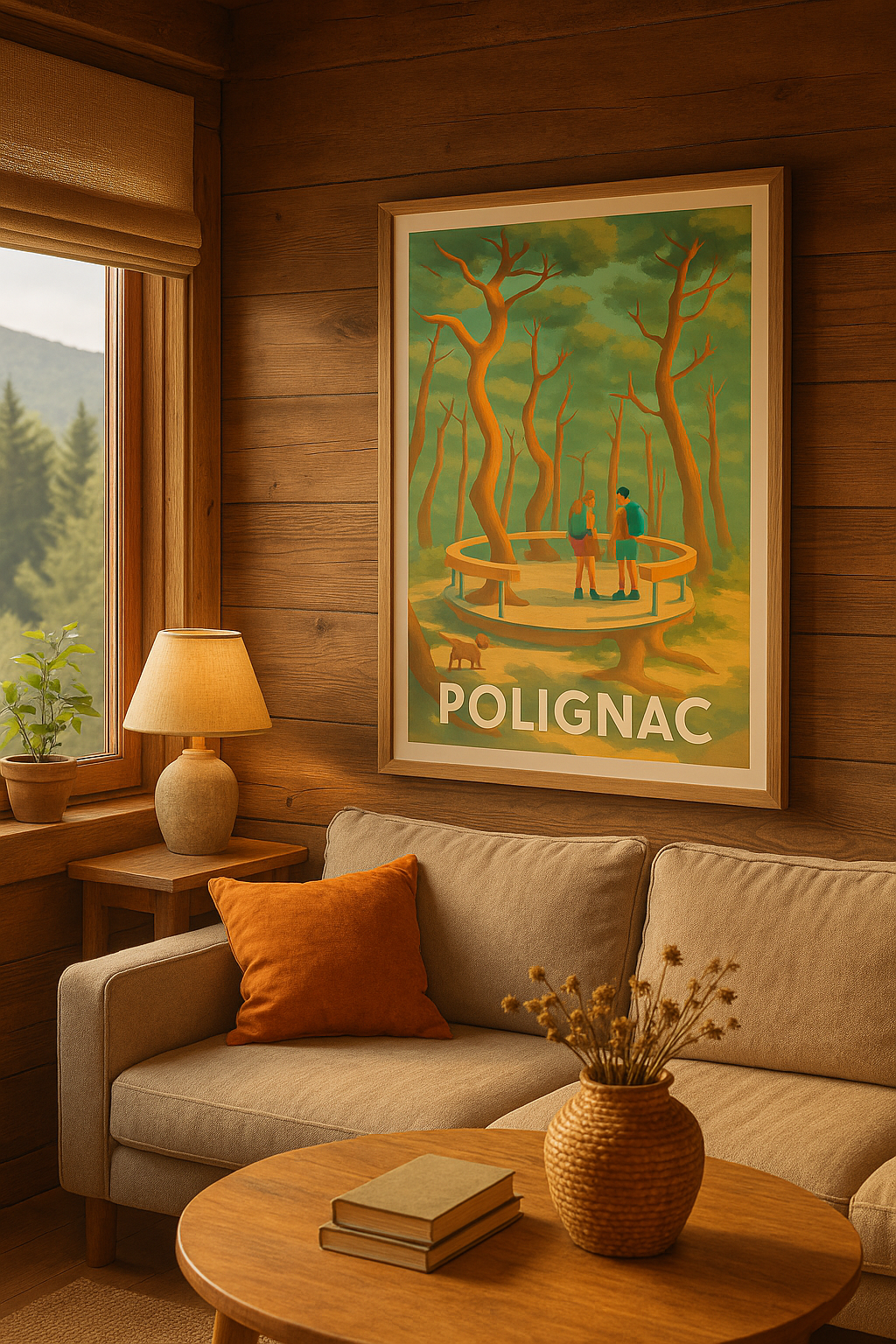 Mise en situation Affiche de Polignac - Promenade en forêt enchantée