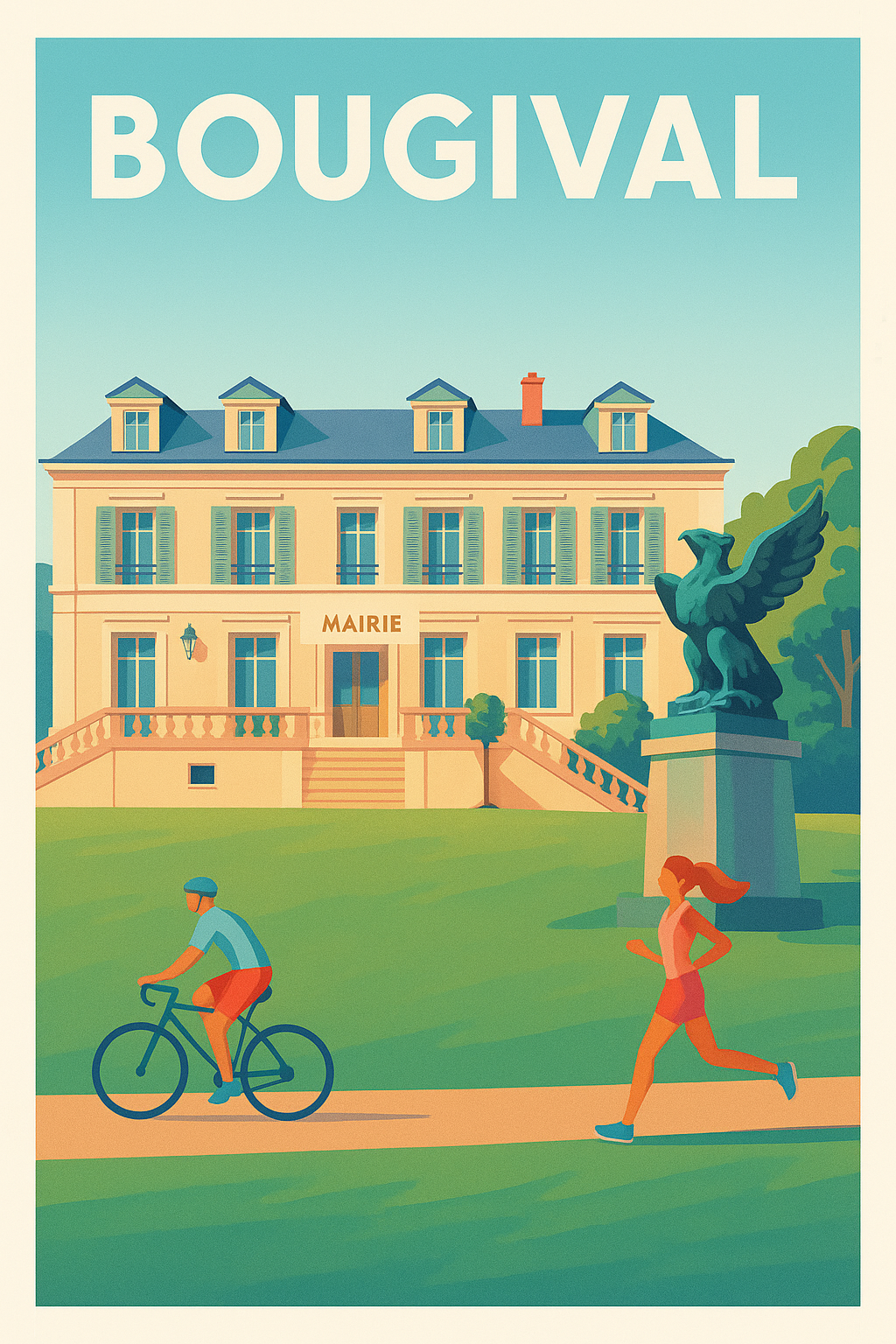 Affiche de Bougival - Charme et sérénité au cœur de la ville