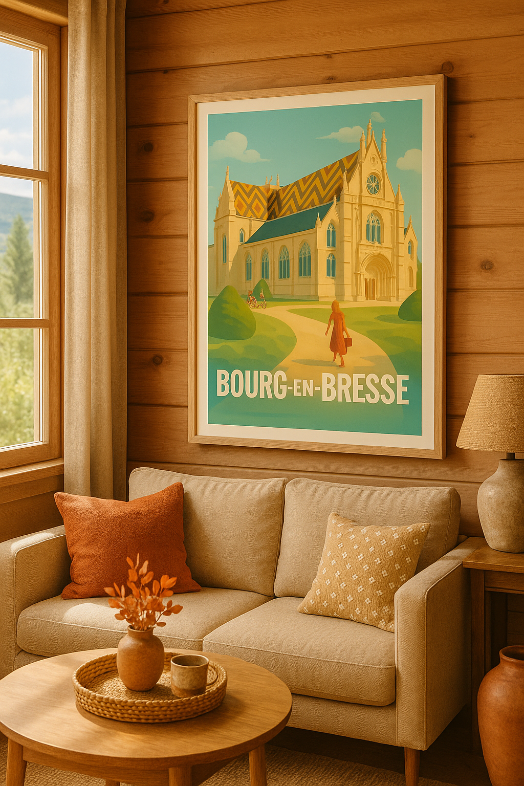 Mise en situation Affiche de Bourg-en-Bresse - Charme et élégance au cœur de la cité