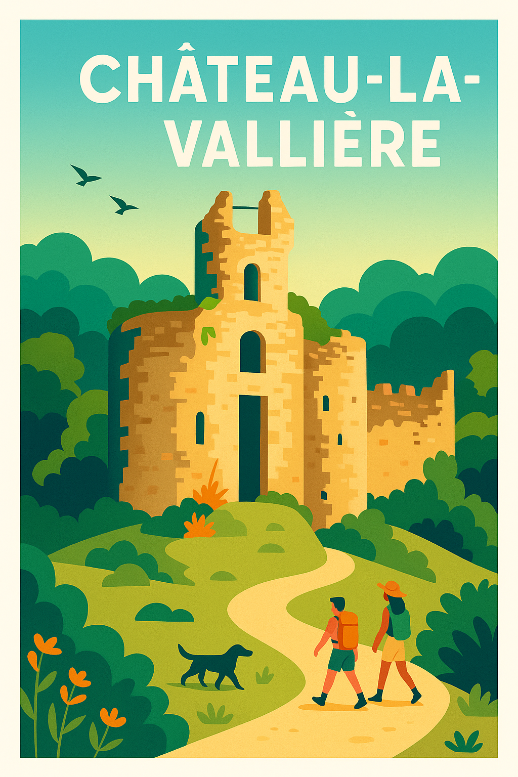 Affiche de Château-la-Vallière - Promenade au cœur d'une ruine historique