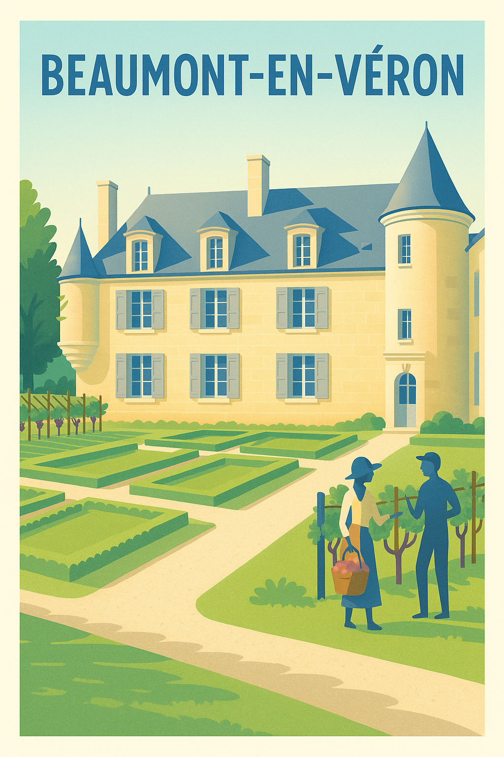 Affiche de Beaumont-en-Véron - Charme et Sérénité au Château