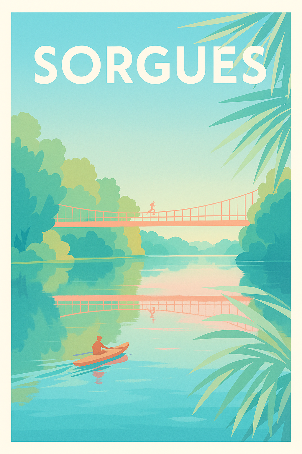 Affiche de Sorgues - Évasion au fil de l'eau