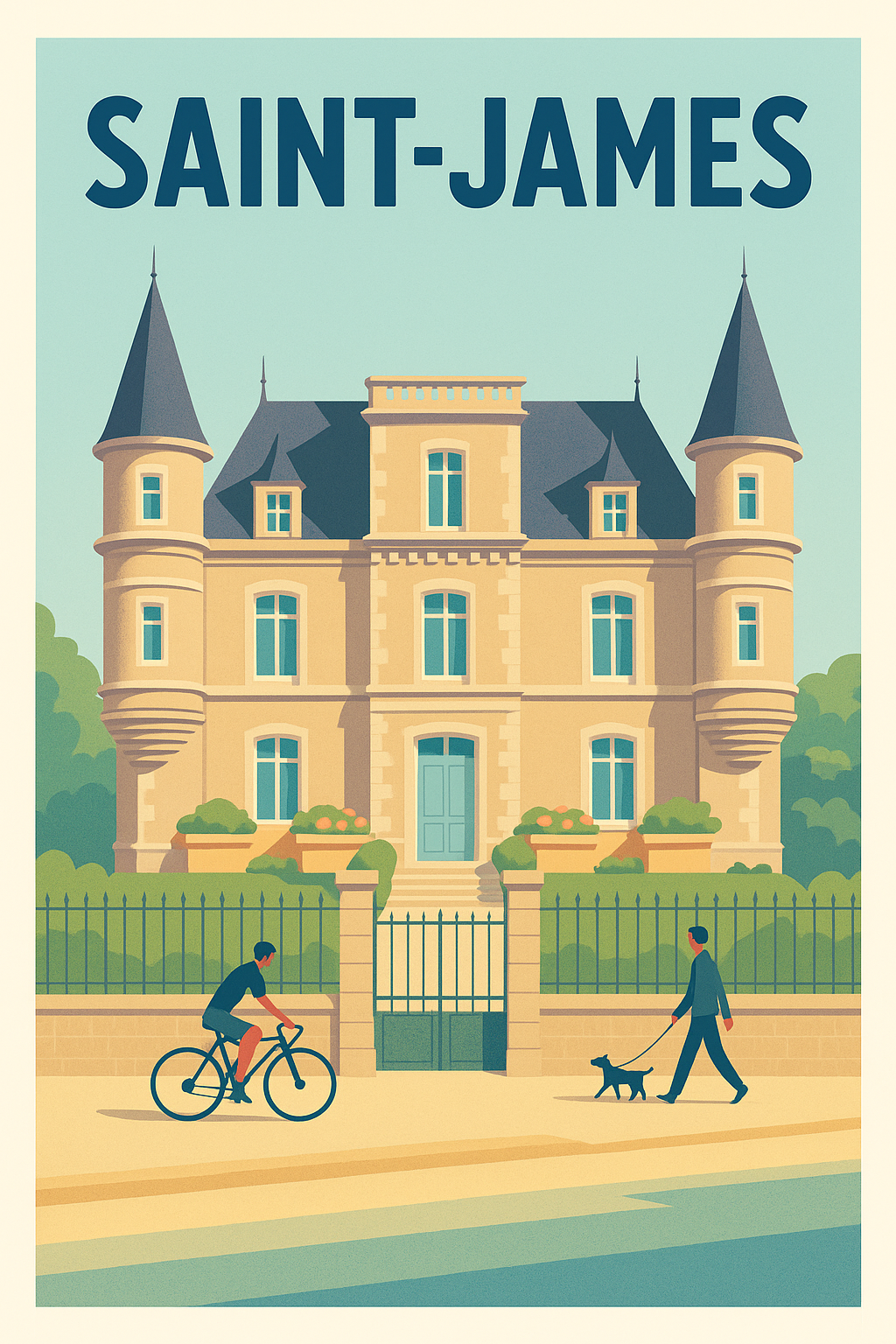 Affiche de Saint-James - charme et élégance normande