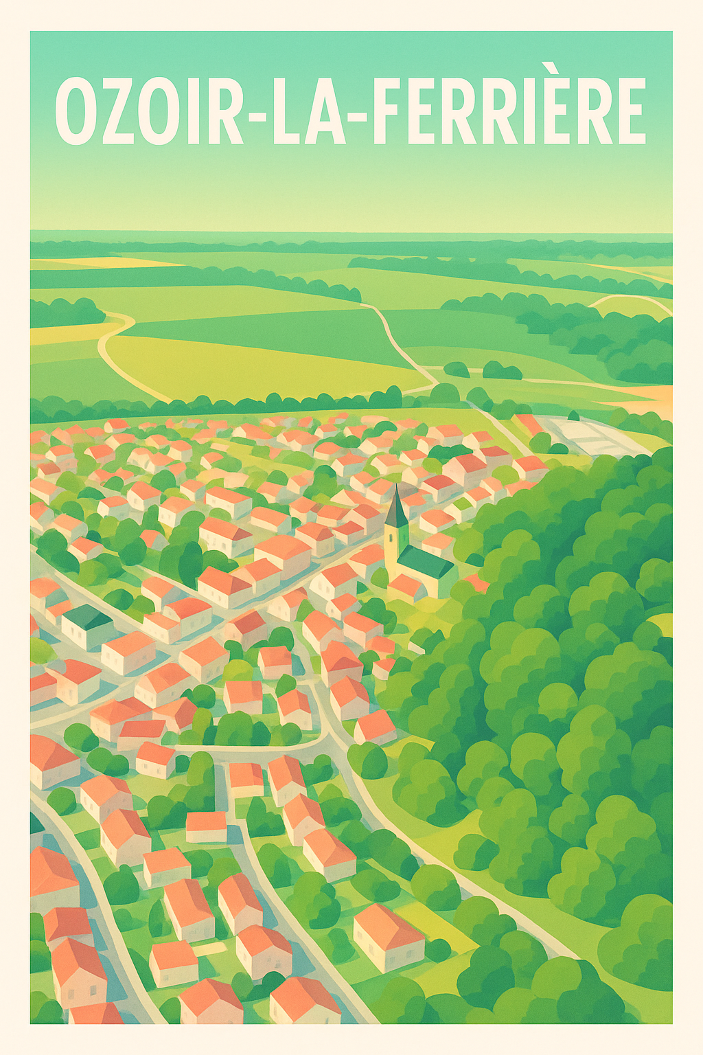 Affiche de Ozoir-la-Ferrière - Un havre de verdure paisible