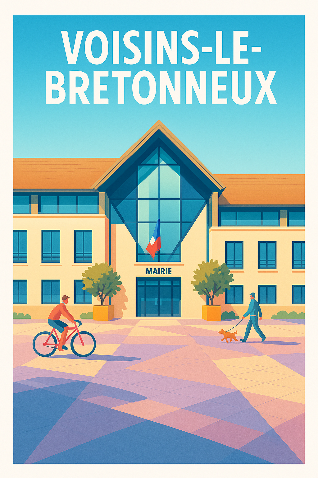 Affiche de Voisins-le-Bretonneux - Harmonie et modernité au cœur de la ville