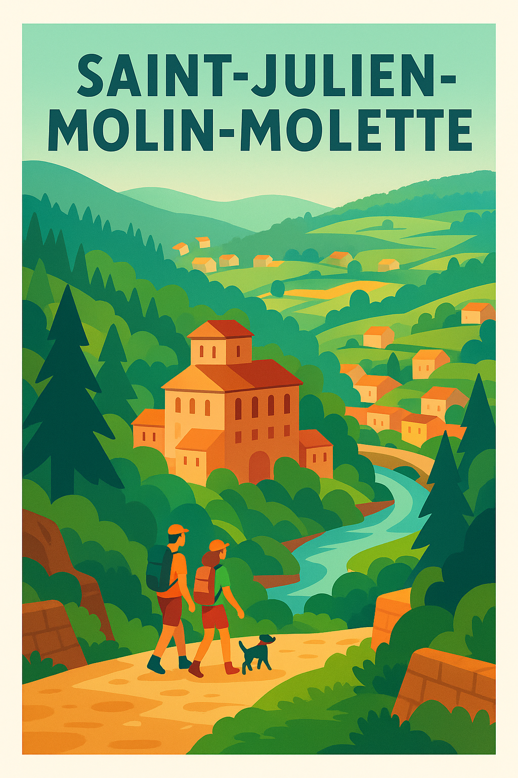 Affiche de Saint-Julien-Molin-Molette - Balade au cœur de la nature authentique