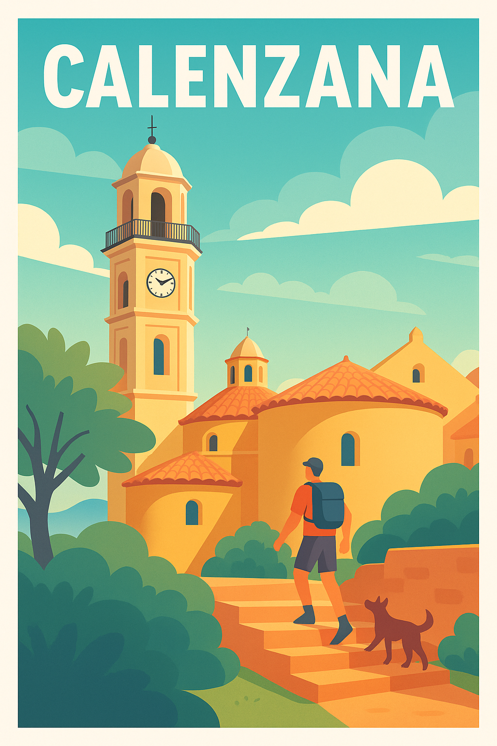 Affiche de Calenzana - L'Escapade Authentique en Corse