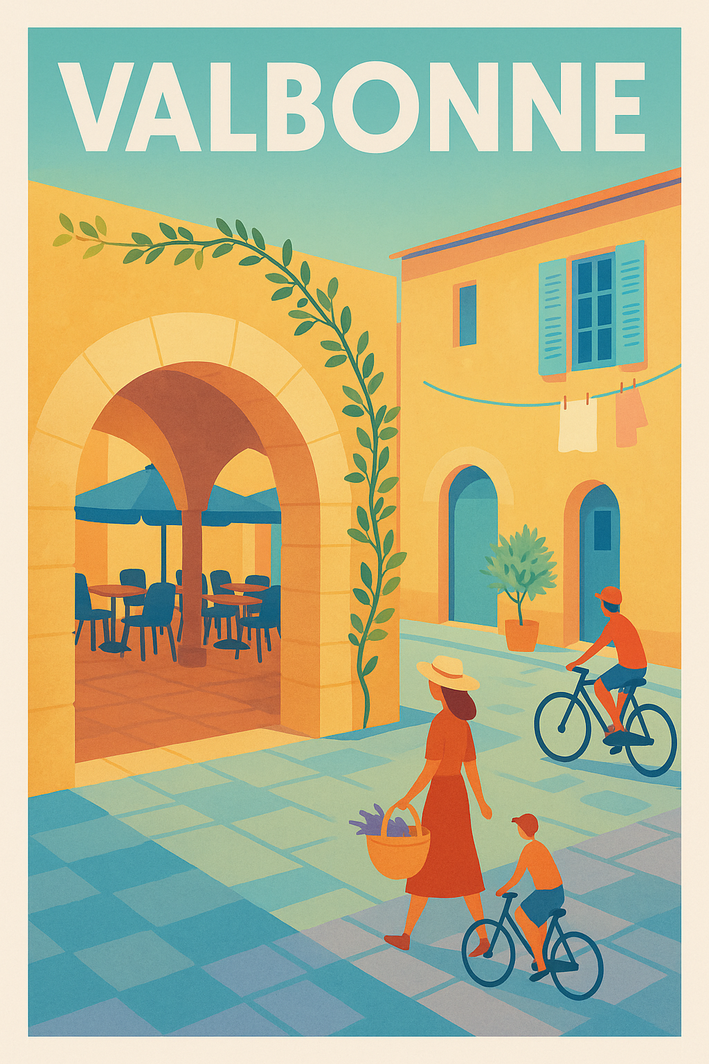 Affiche de Valbonne - Charme Provençal ensoleillé