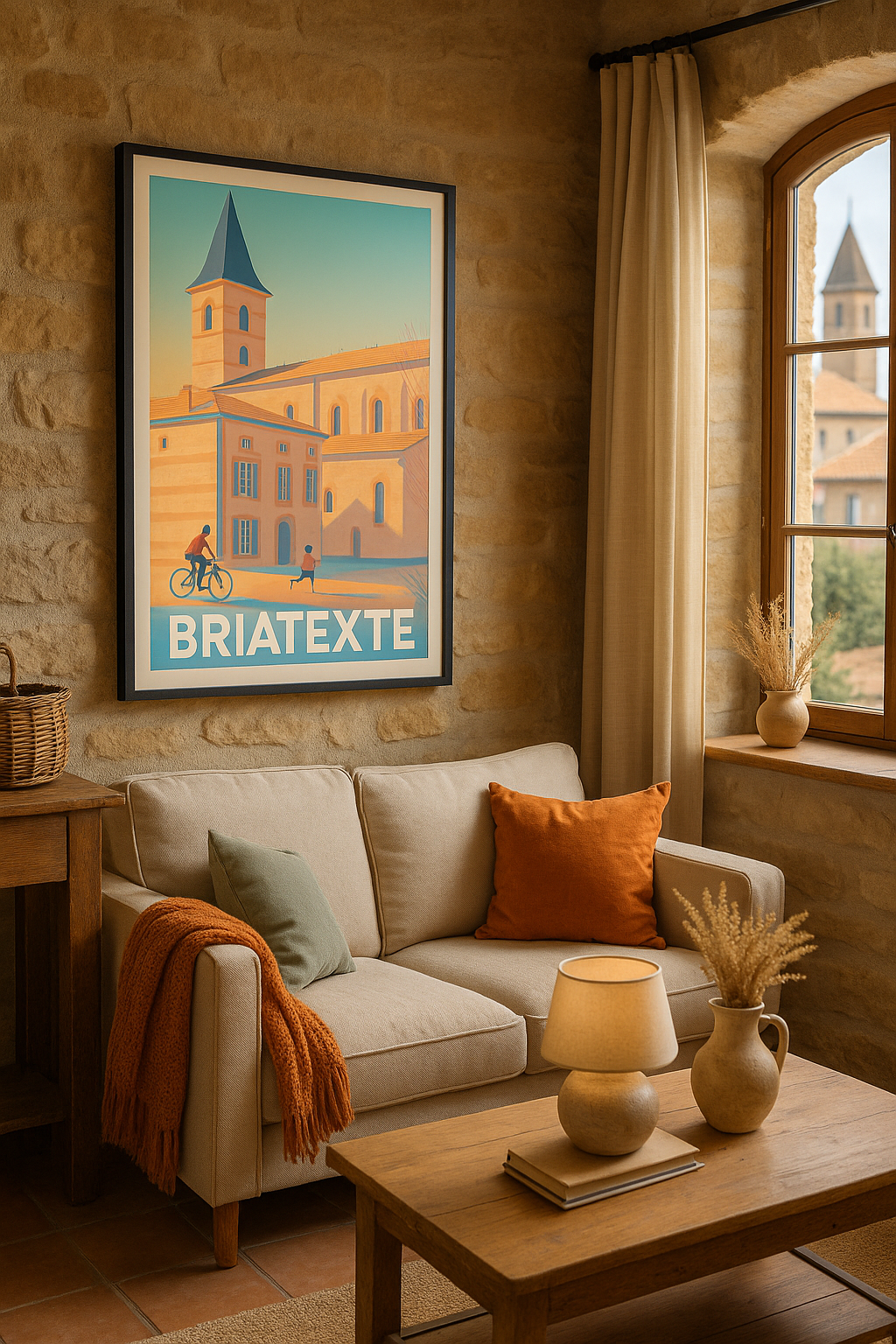 Mise en situation Affiche Briatexte - Charme et douceur du Tarn
