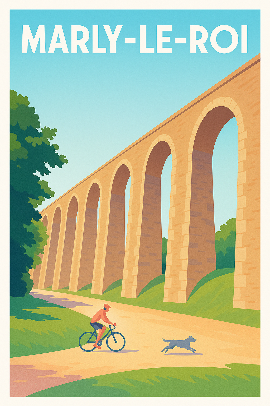 Affiche de Marly-le-Roi - Évasion et Nature sous l'Aqueduc
