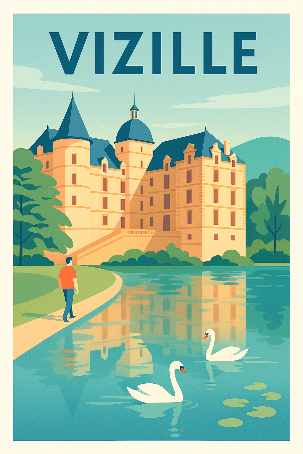 Affiche de Vizille - Élégance et Sérénité au Château