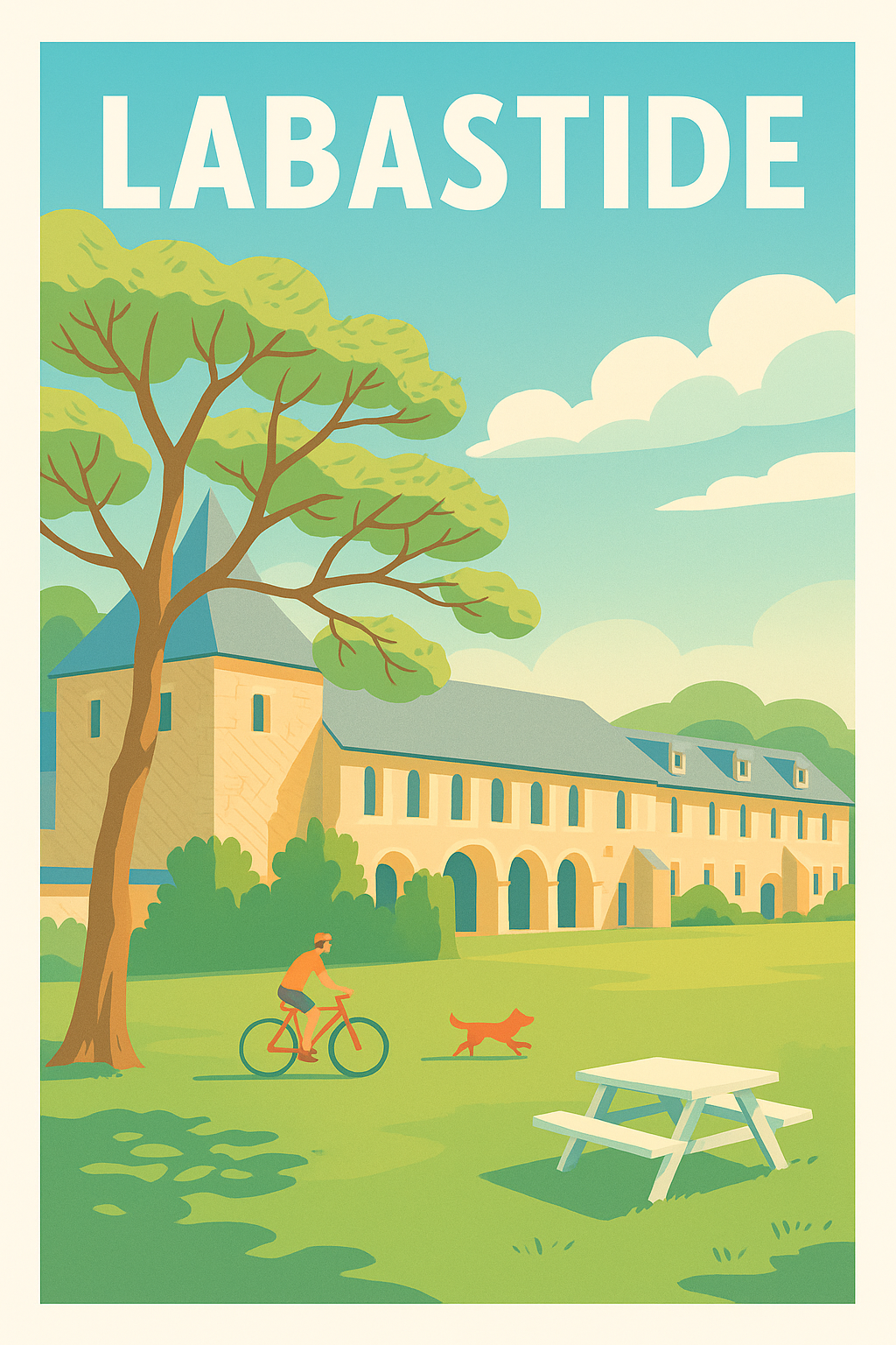 Affiche de Labastide - Tranquillité et nature au cœur de la ville