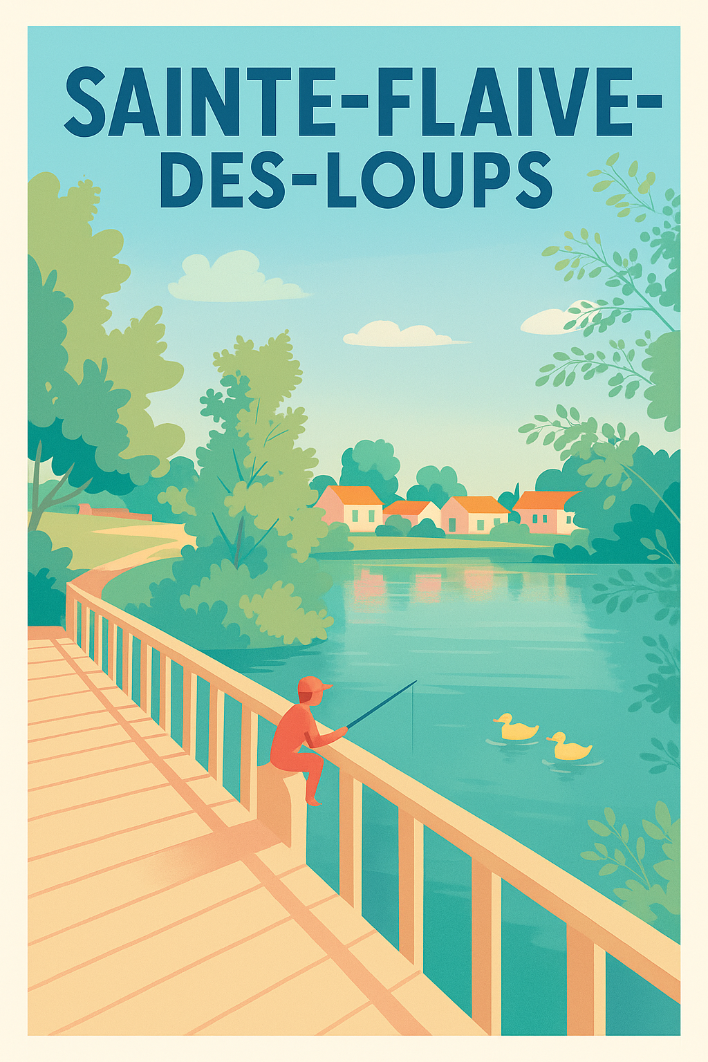 Affiche de Sainte-Flaive-des-Loups - Élégance et douceur de la nature