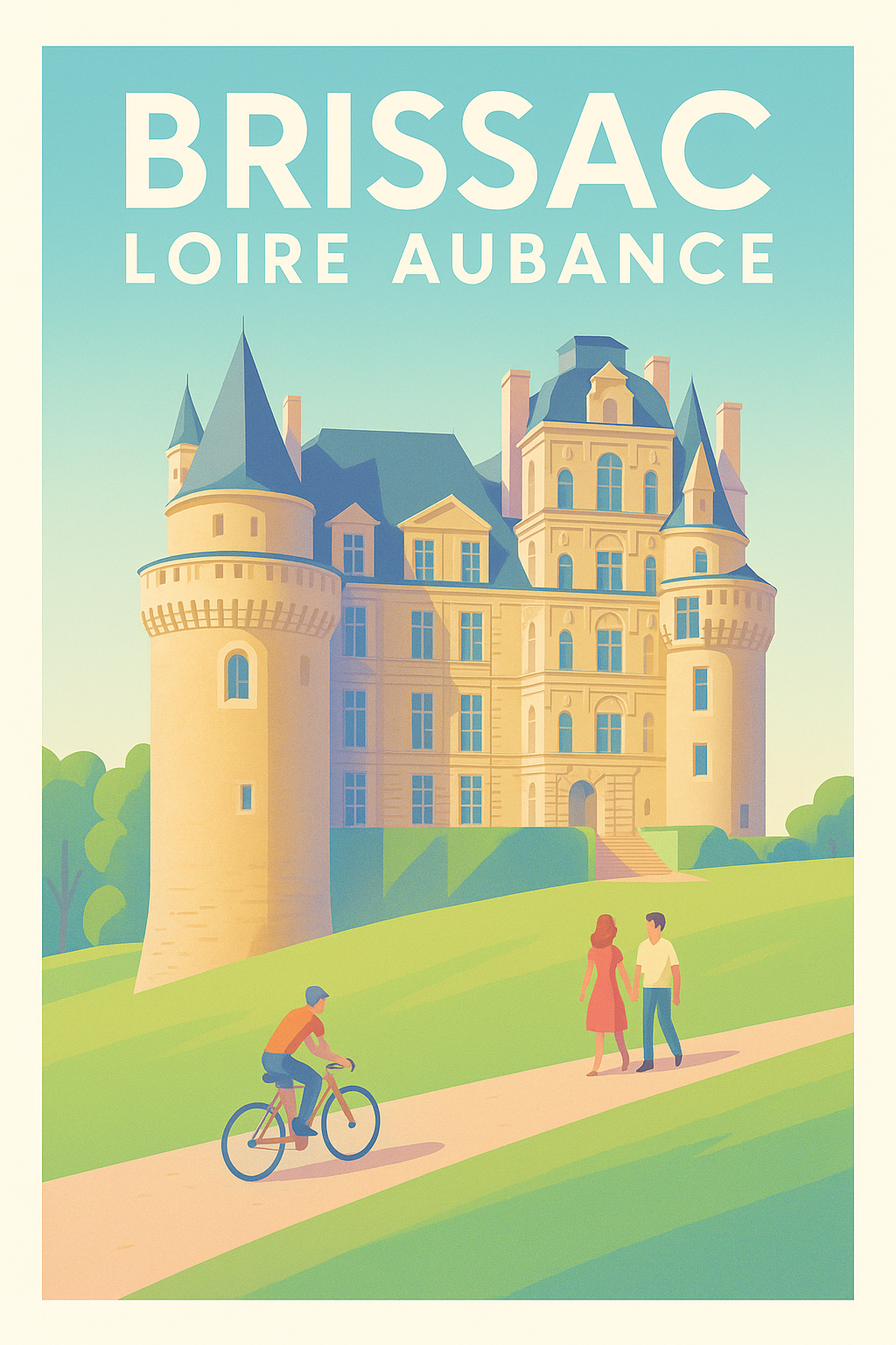 Affiche de Brissac Loire Aubance - Un château au cœur de la douceur ligérienne