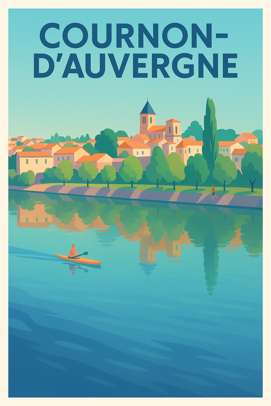 Affiche de Cournon-d'Auvergne - Sérénité au fil de l'eau