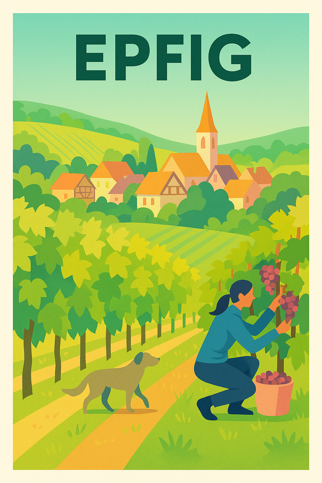 Affiche de Epfig - Charme et tradition viticole au cœur de l'Alsace
