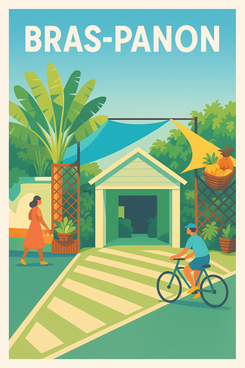 Affiche de Bras-Panon - Évasion tropicale et douceur de vivre