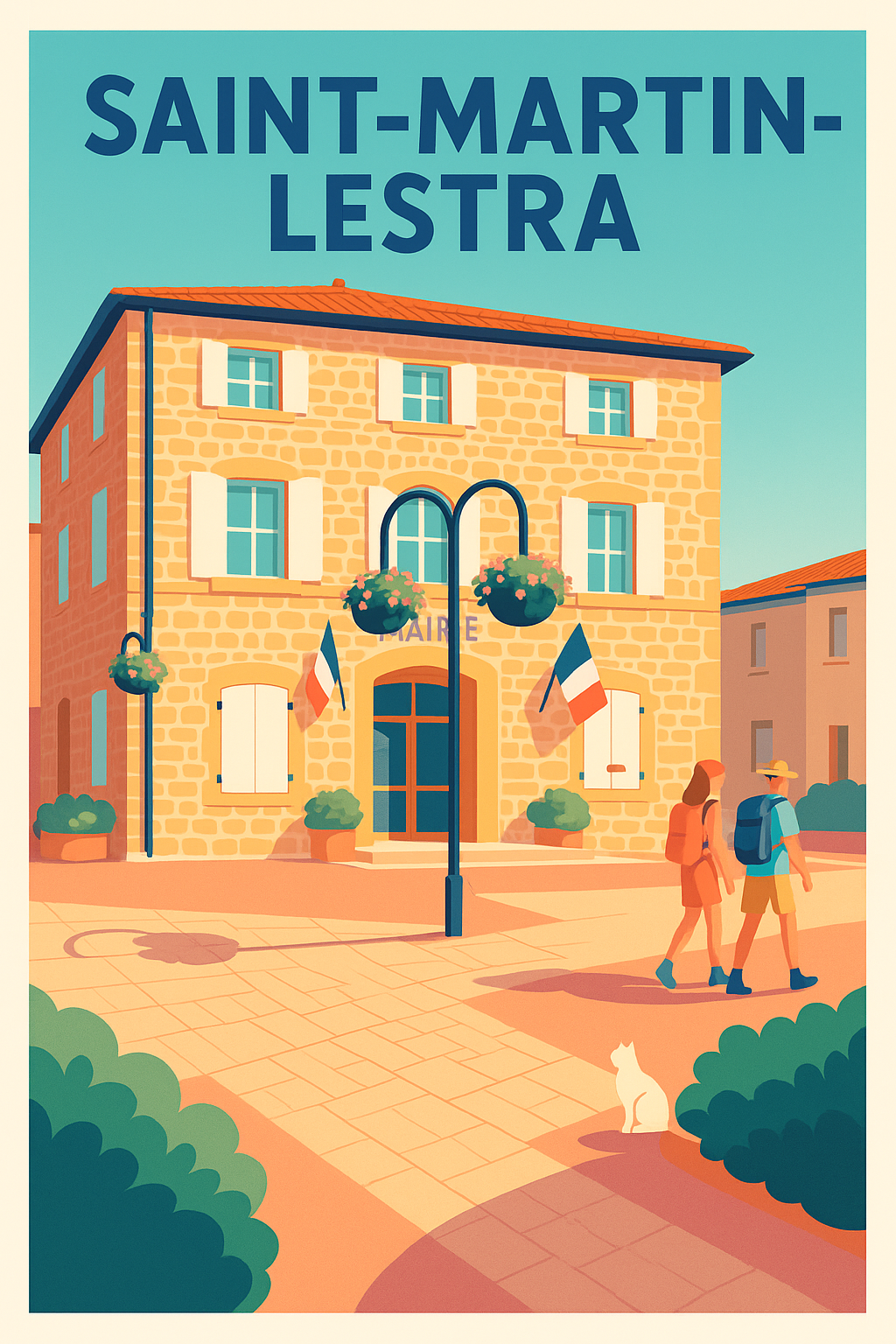 Affiche de Saint-Martin-Lestra - Charme et tranquillité au cœur du village