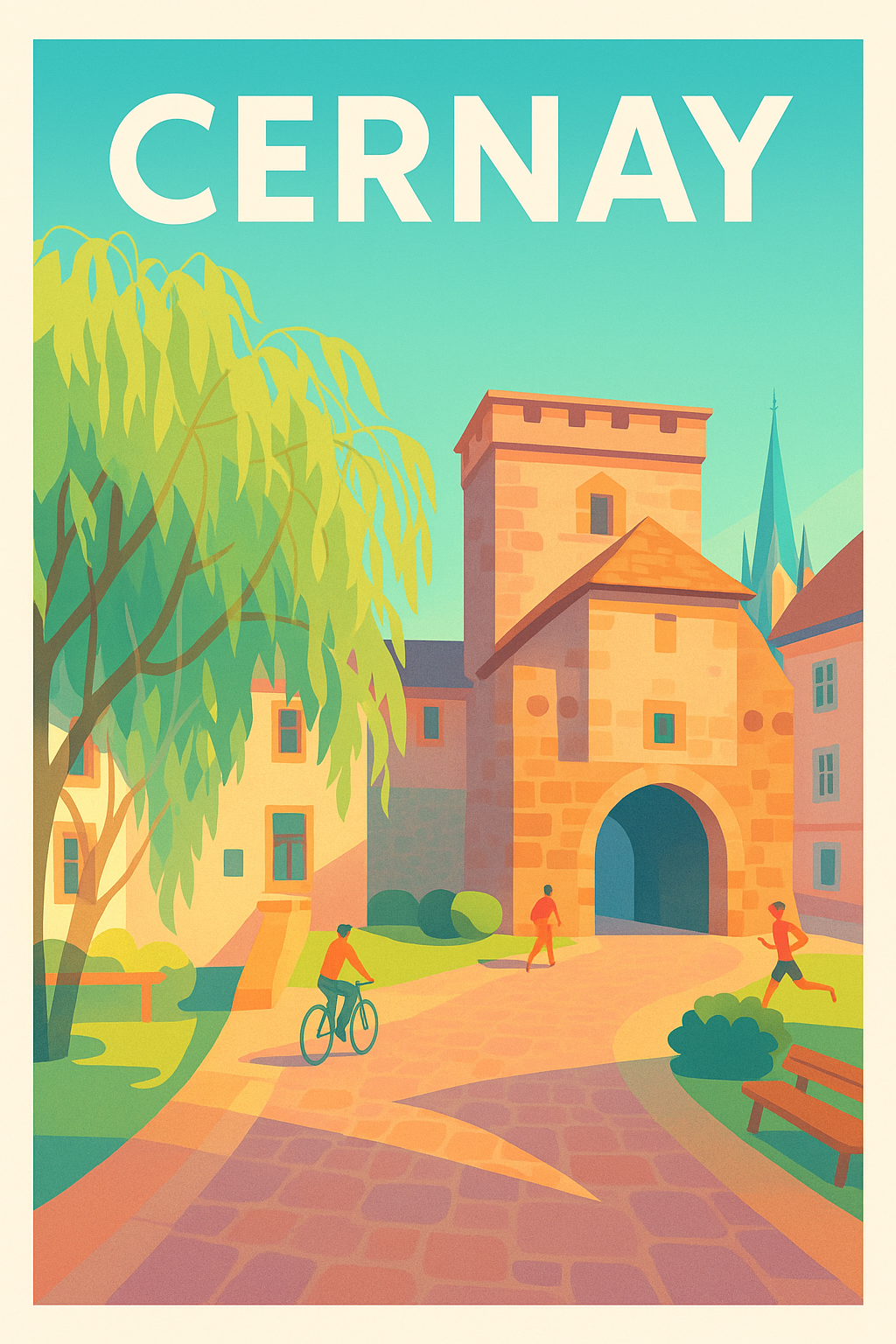 Affiche de Cernay - Charme historique et douceur de vivre