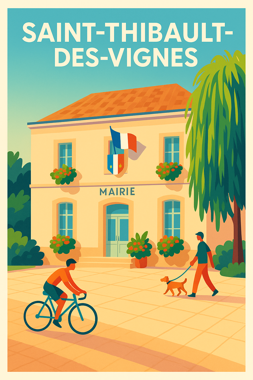 Affiche de Saint-Thibault-des-Vignes - Charme et douceur de la mairie