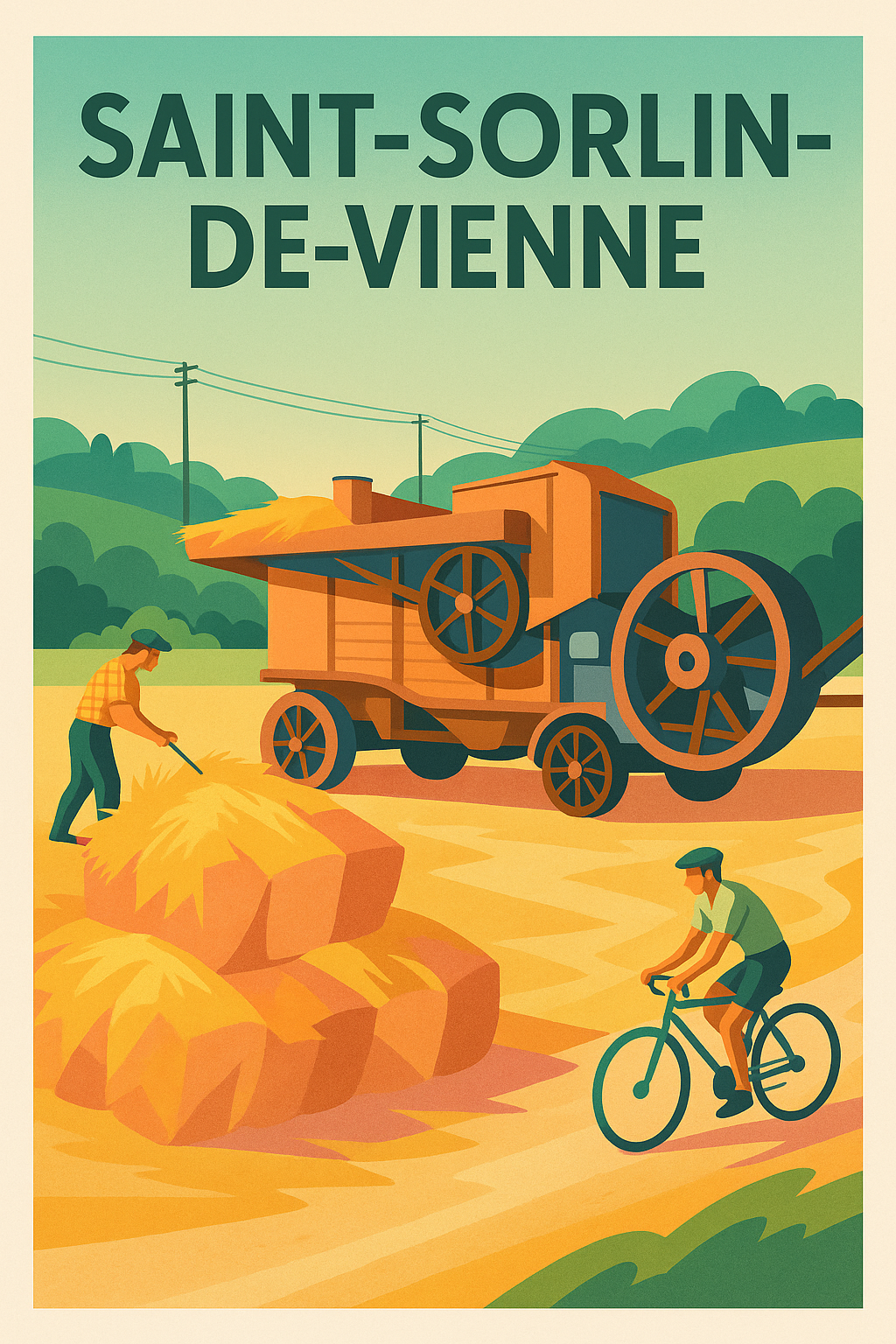 Affiche de Saint-Sorlin-de-Vienne - Charme agricole et douceur de vivre