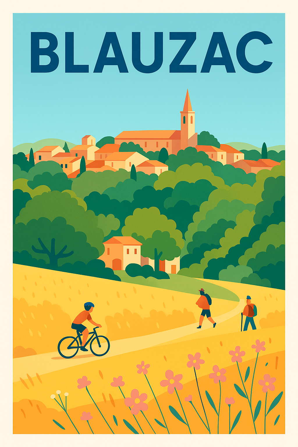 Affiche de Blauzac - Un havre de nature à découvrir