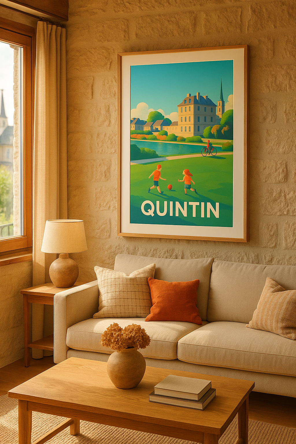 Mise en situation Affiche de Quintin - Douceur de vie au bord de l'eau