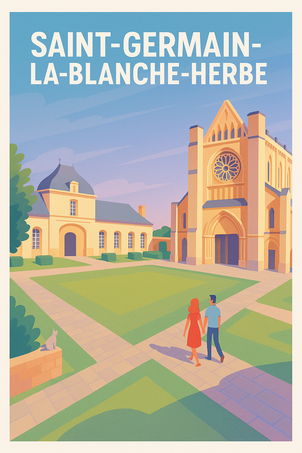 Affiche de Saint-Germain-la-Blanche-Herbe - Une promenade au cœur du patrimoine
