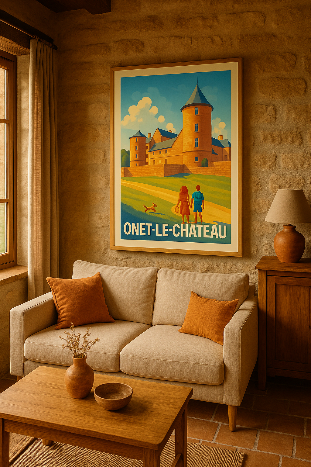 Mise en situation Affiche Onet-le-Château - Une escapade au charme médiéval
