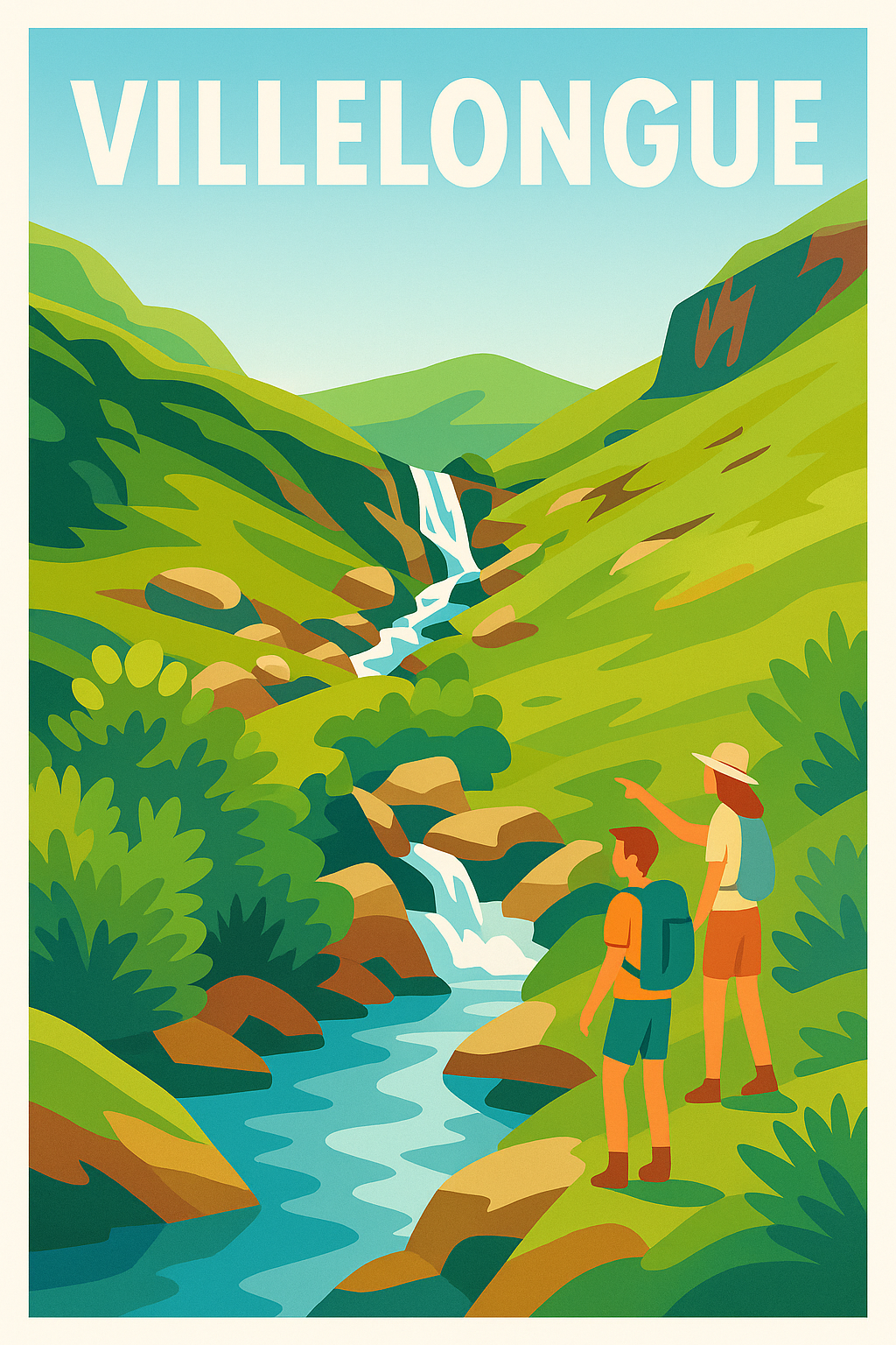 Affiche de Villelongue - Évasion Nature et Randonnée