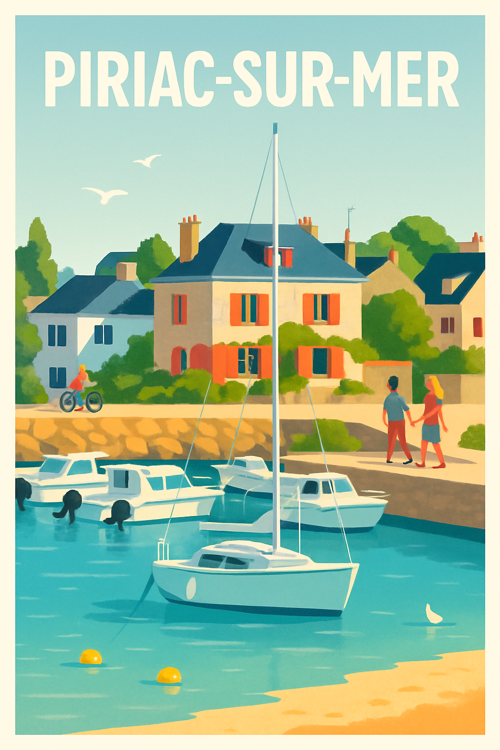 Affiche de Piriac-sur-Mer - Escapade romantique au bord de l'eau