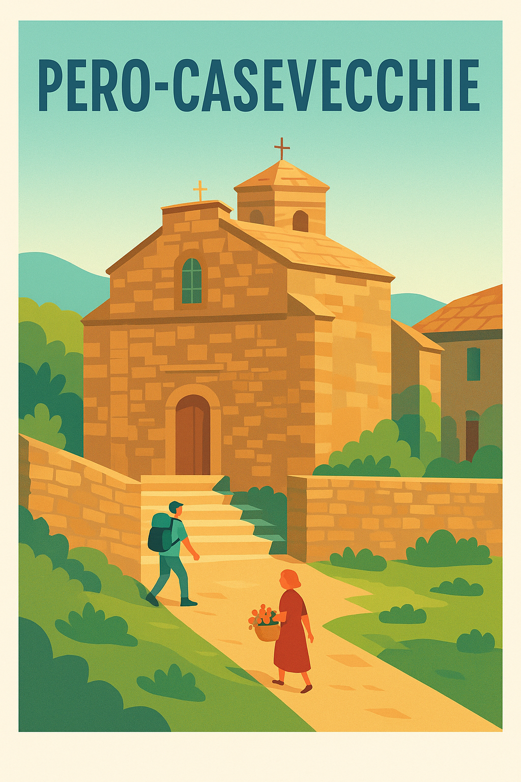 Affiche de Pero-Casevecchie - Charme et Sérénité Corse