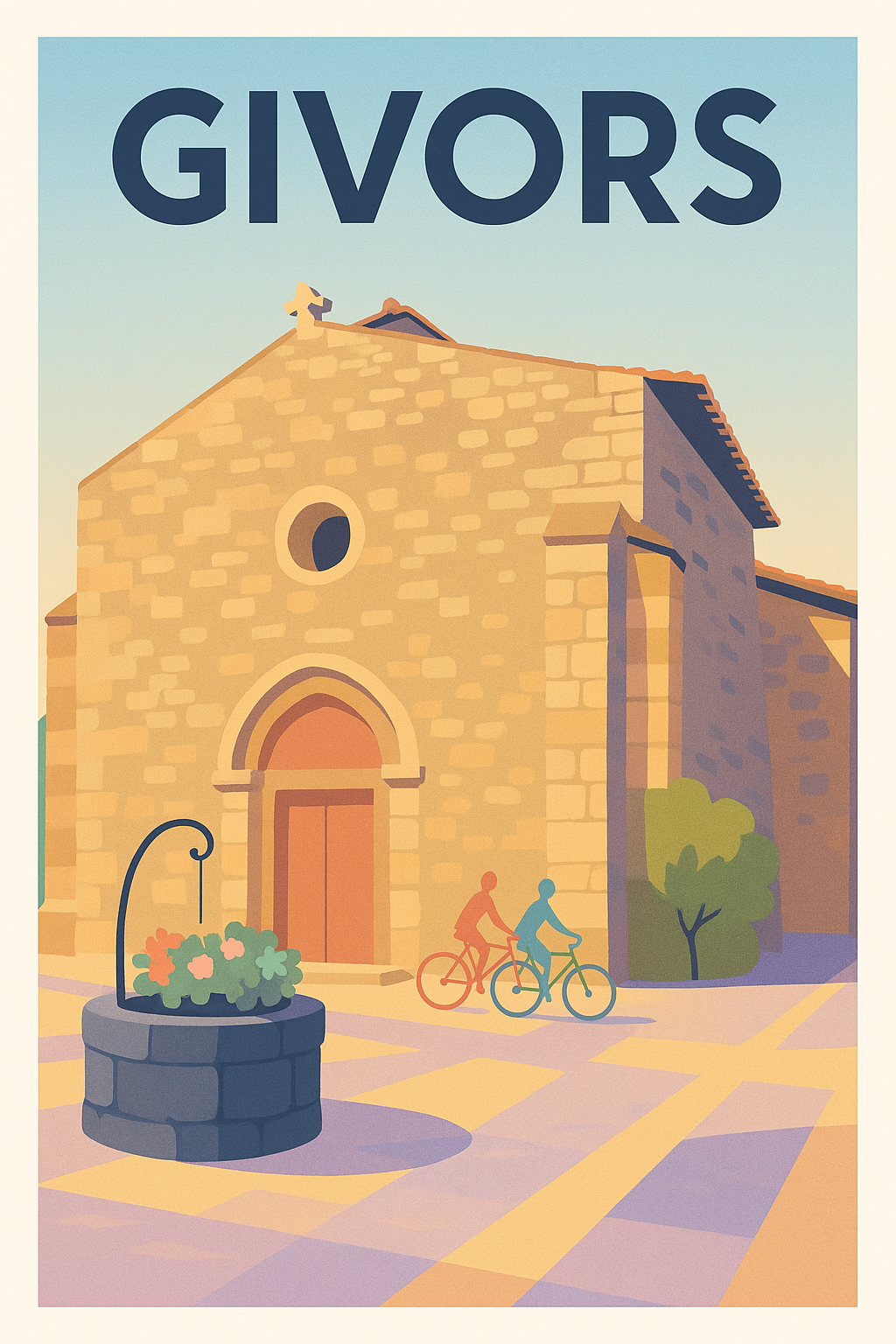 Affiche de Givors - Charme paisible et chaleur du Sud