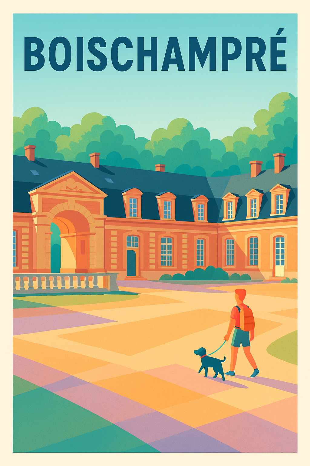 Affiche de Boischampré - L'élégance d'un lieu historique en lumière douce