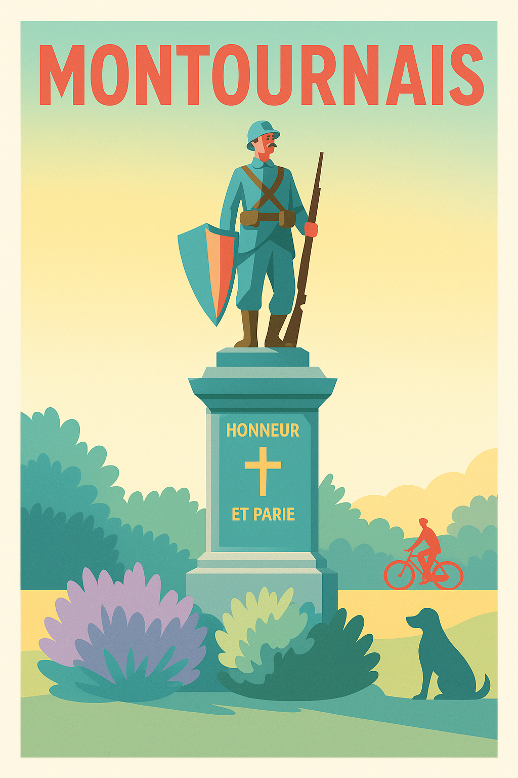 Affiche de Montournais - Une ode à l'honneur et à la mémoire