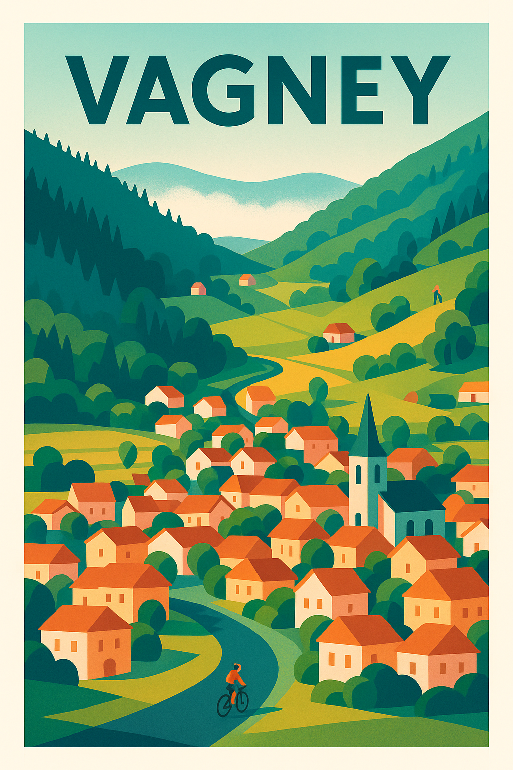 Affiche de Vagney - Charme et sérénité au cœur des Vosges