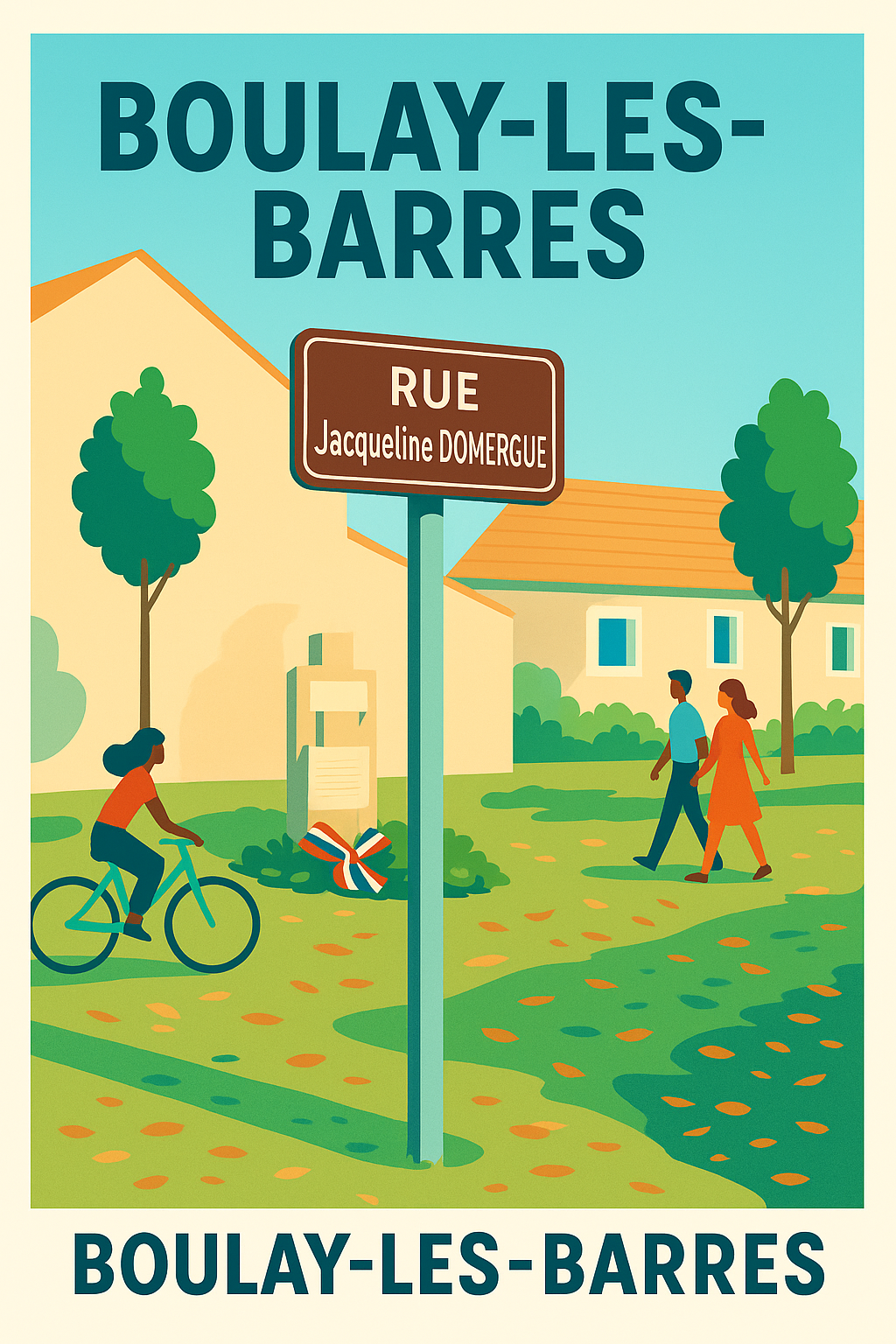 Affiche de Boulay-les-Barres - Douceur de vie au cœur de la rue Jacqueline Domergue