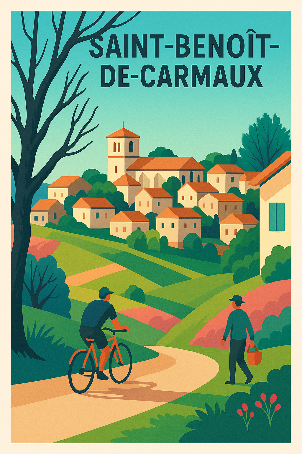 Affiche de Saint-Benoît-de-Carmaux - Charme bucolique et douceur de vivre