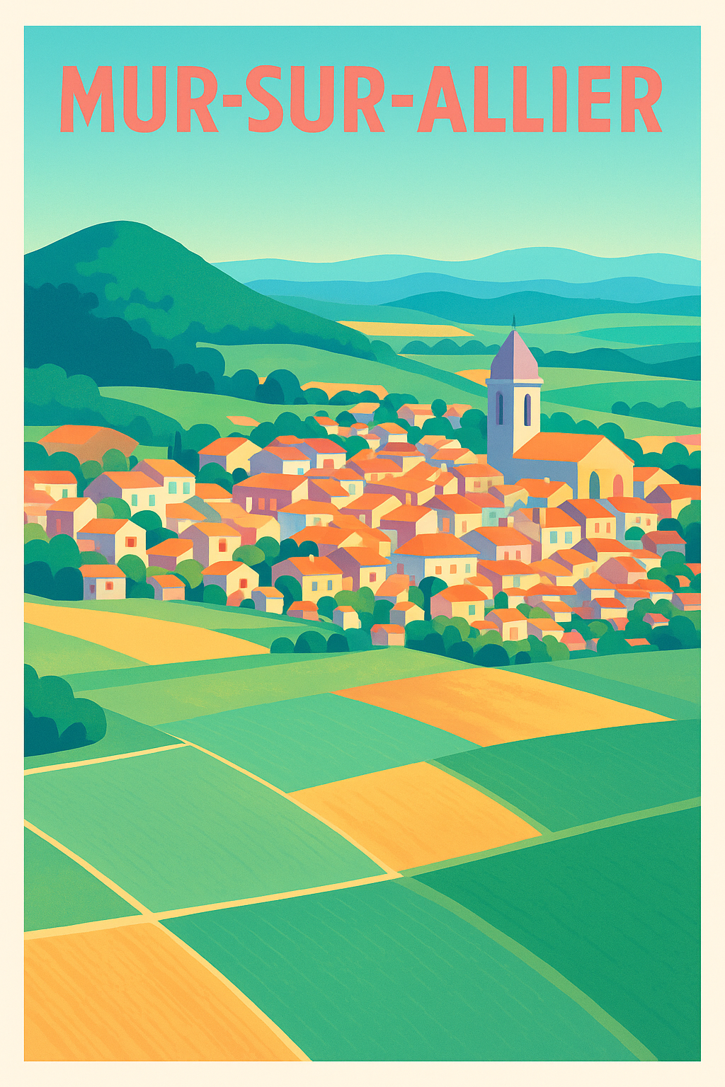 Affiche de Mur-sur-Allier - Charme bucolique au cœur de la campagne