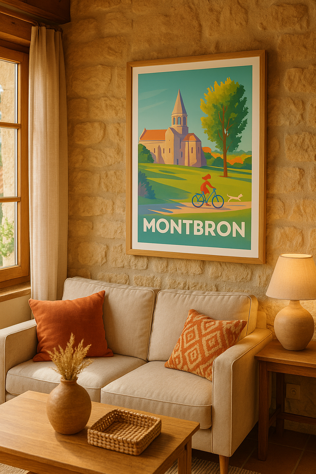 Mise en situation Affiche Montbron - Escapade nature et patrimoine