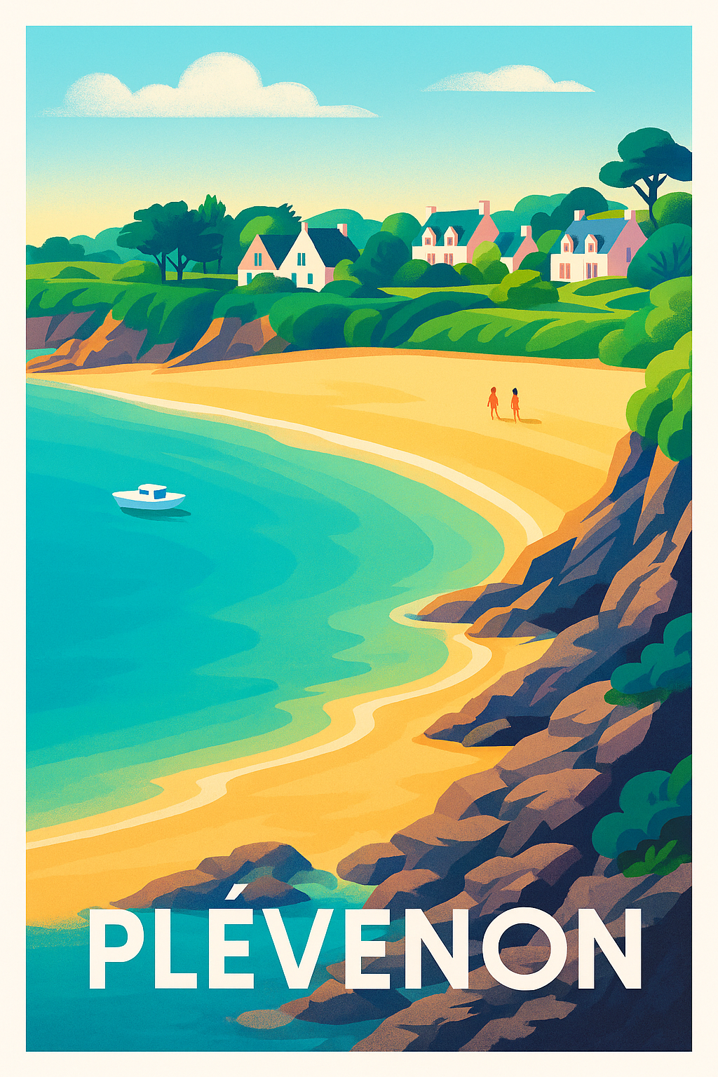 Affiche Plévenon — Évasion et douceur bretonne · poster d'art de Plévenon