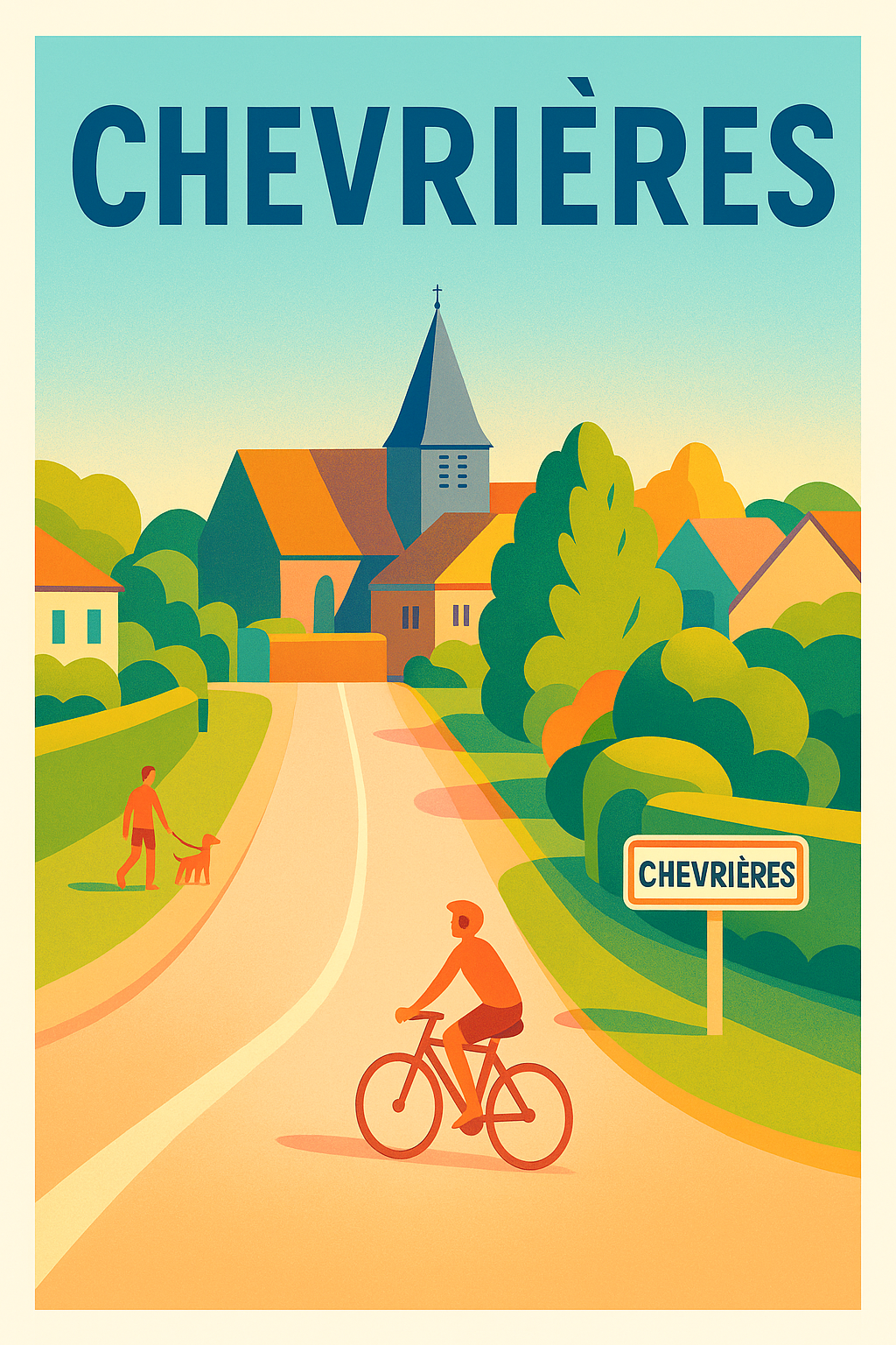Affiche de Chevrières - L'élégance d'un village paisible